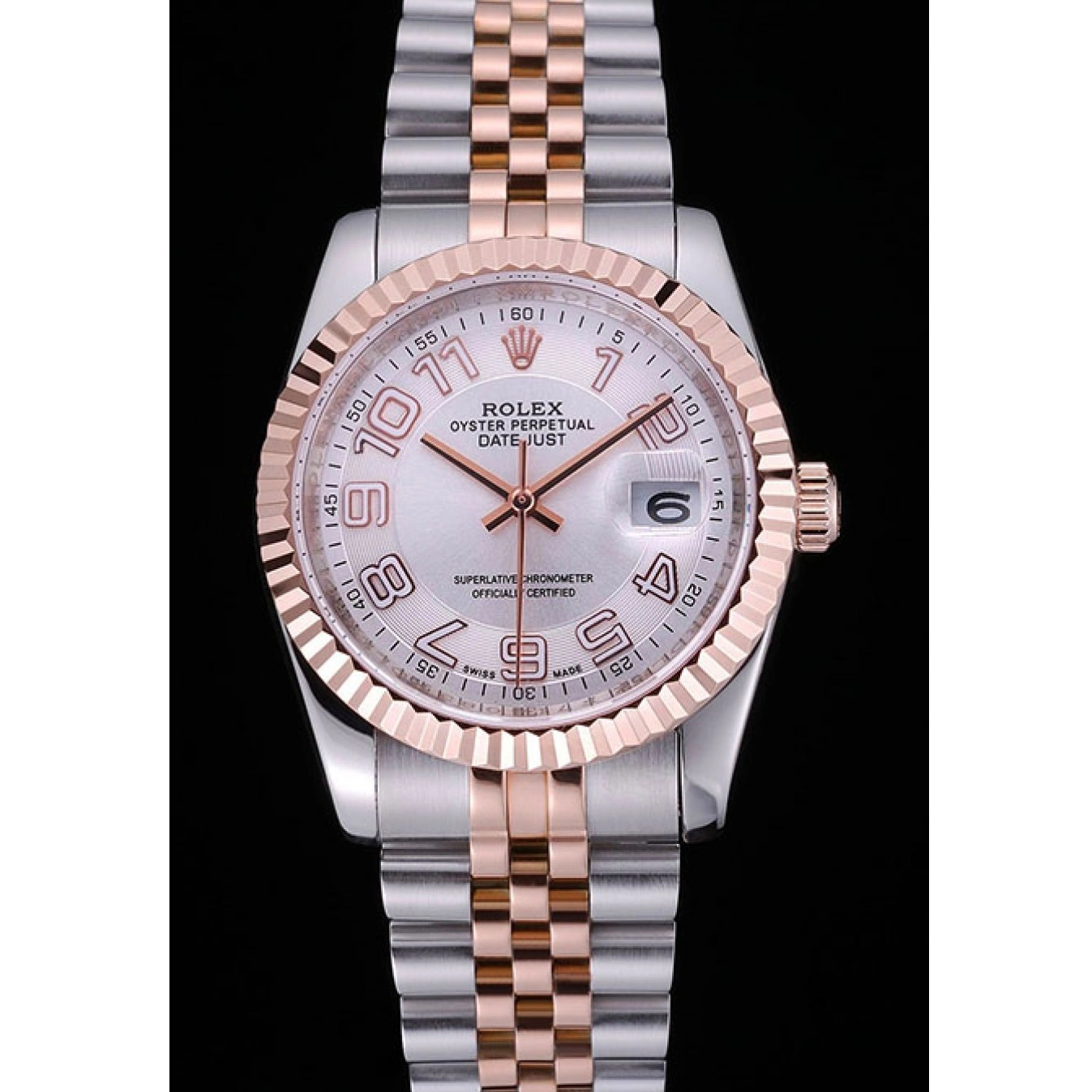 Aaa fake watches DateJust Bracelet 622544 Rolex Dial and Gold White Steel Stainless 0621